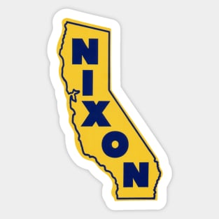 1972 California Likes Nixon Sticker